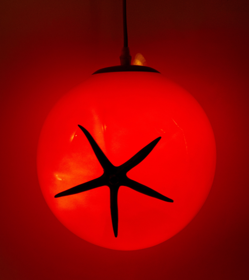 Lampada a forma di pomodoro da tavolo o da appendere