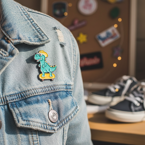 Spilla T-rex Skater
