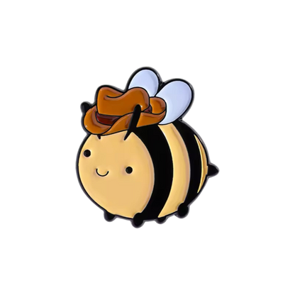 pins abeille cowboy