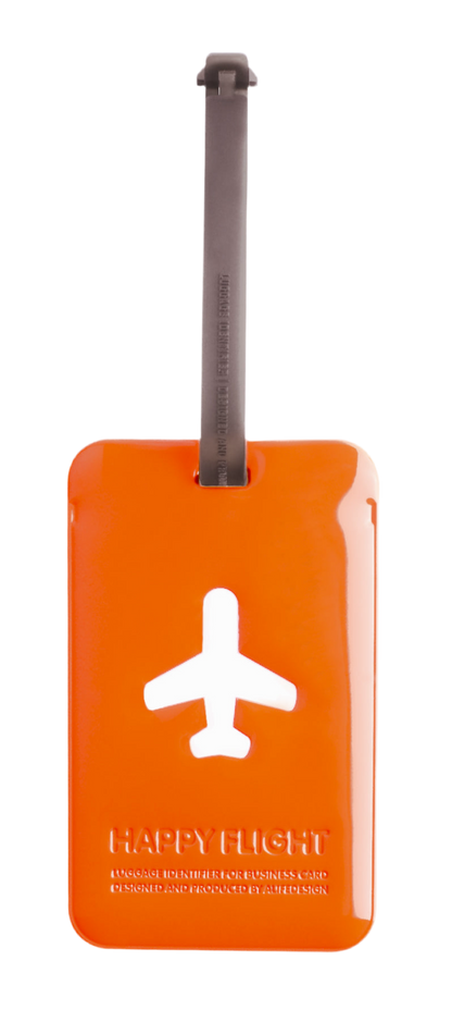 Etiquette de bagage rectangle