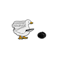 Spilla White Duck "Scegli la violenza"