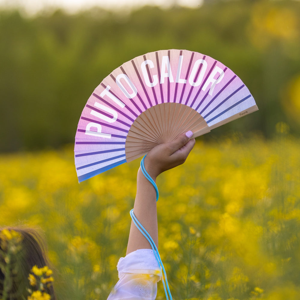 Éventail « Puto calor » Effet Dégradé