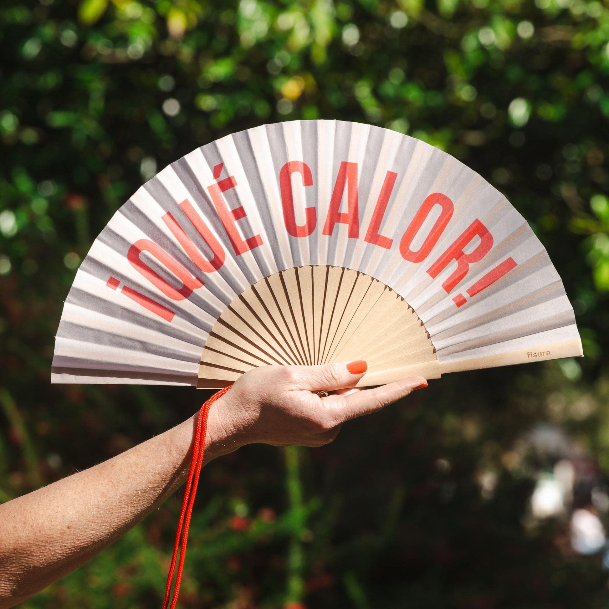 Éventail « Qué calor » Beige – Fisura – vue 4