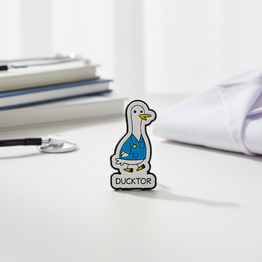 Ducktor White Duck Pin
