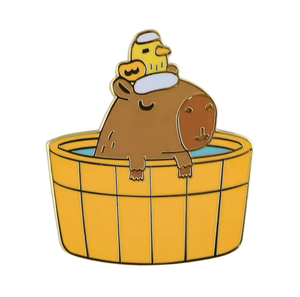 Pin's Capybara dans son Bain