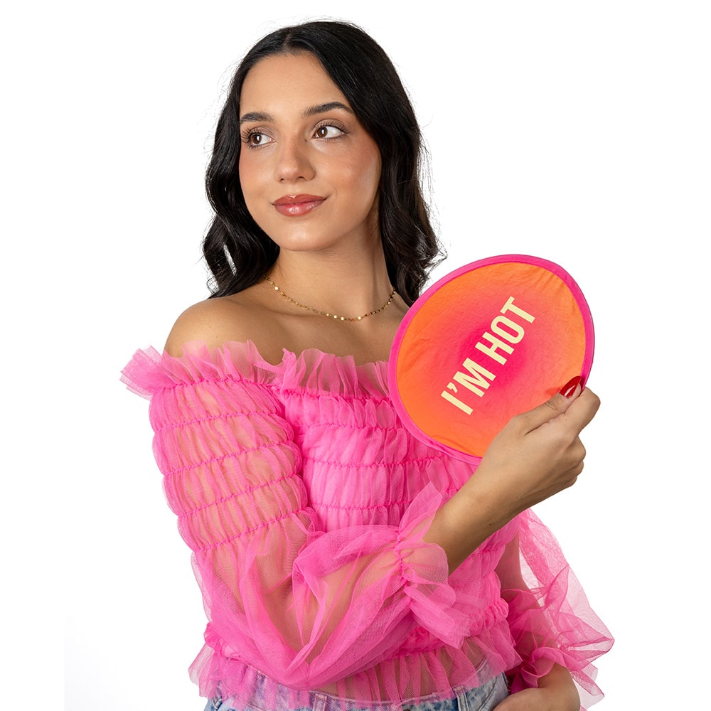 Éventail Pliable « I'm hot »