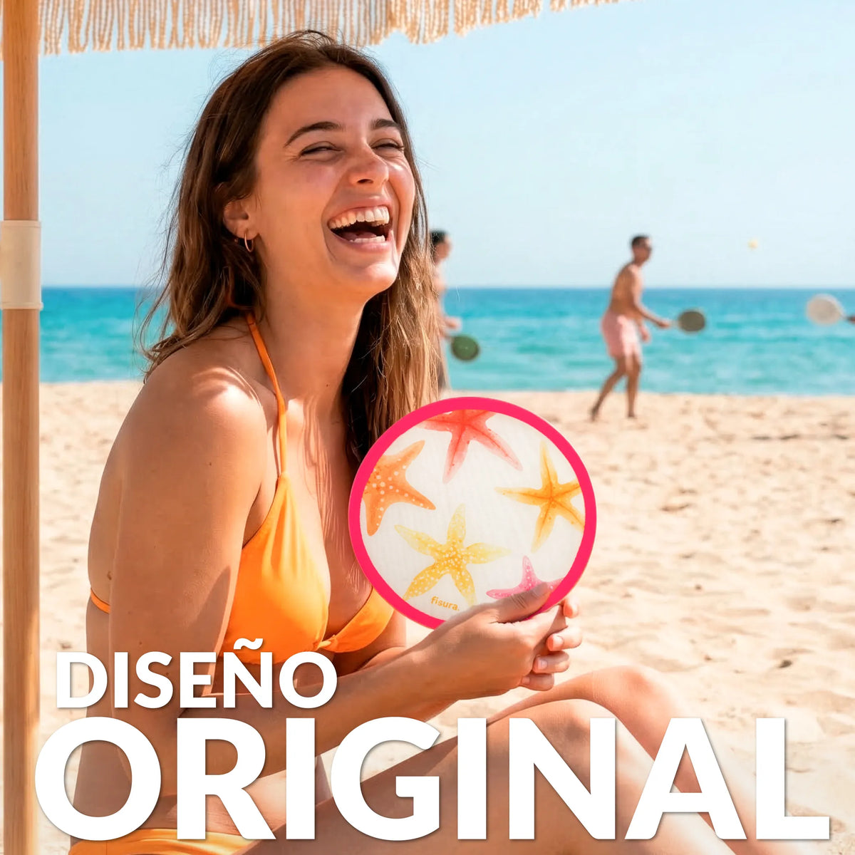 Éventail Pliable Imprimé Étoiles de Mer