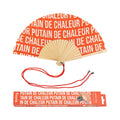 Éventail « Putain de chaleur » Motif