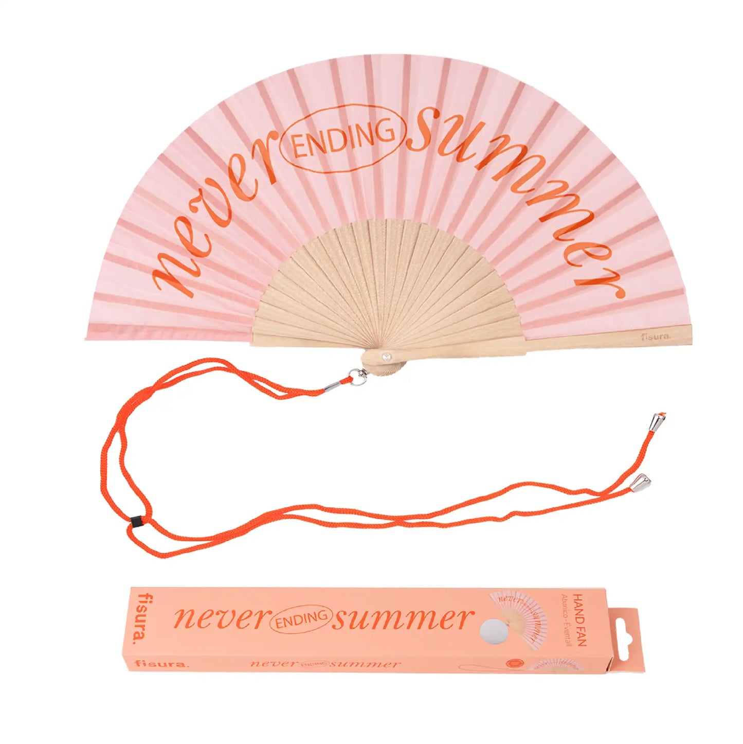 Éventail « Never ending summer » Rose – Fisura