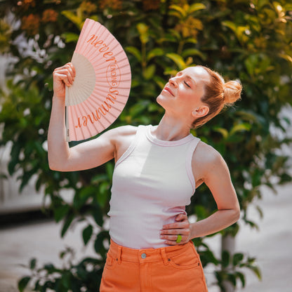 Éventail « Never ending summer » Rose – Fisura – vue 5