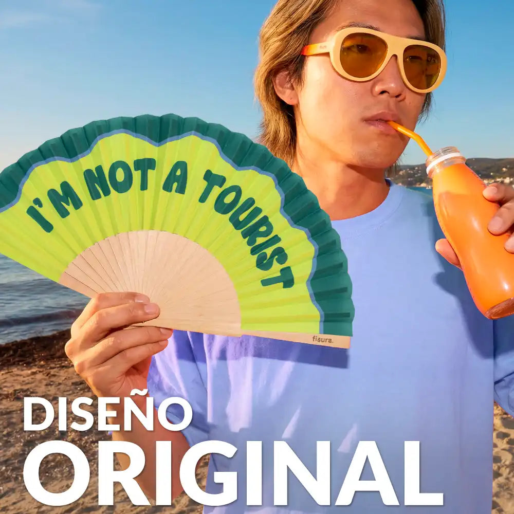 Éventail « I’m not a tourist » – Fisura – vue 2