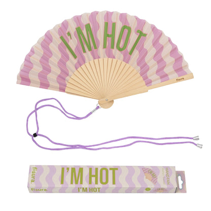 Éventail « I’m hot » Vagues – Fisura