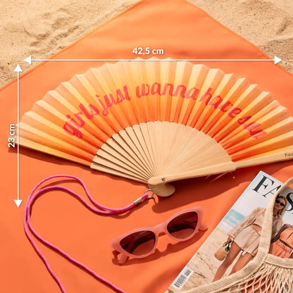 Éventail « Girls just wanna have sun » – Fisura – vue 5