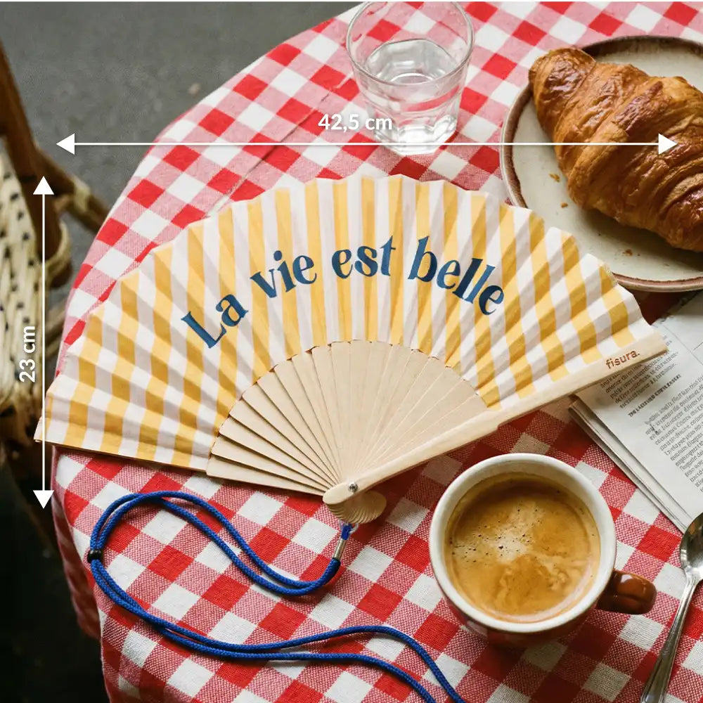 Éventail « La vie est belle » – Fisura – vue 5
