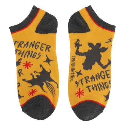 Chaussettes femme Stranger Things – marine, rouge, jaune et gris