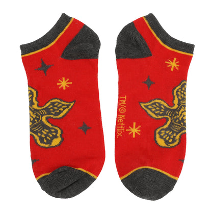 Chaussettes femme Stranger Things – marine, rouge, jaune et gris