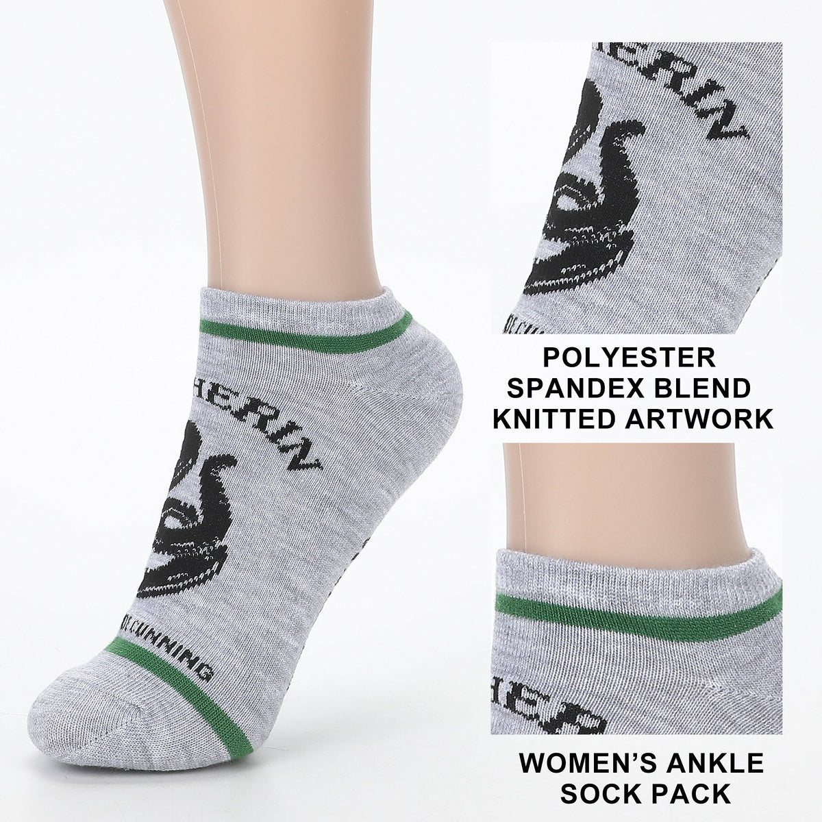 Chaussettes femme Harry Potter Serpentard - lot de 5 paires