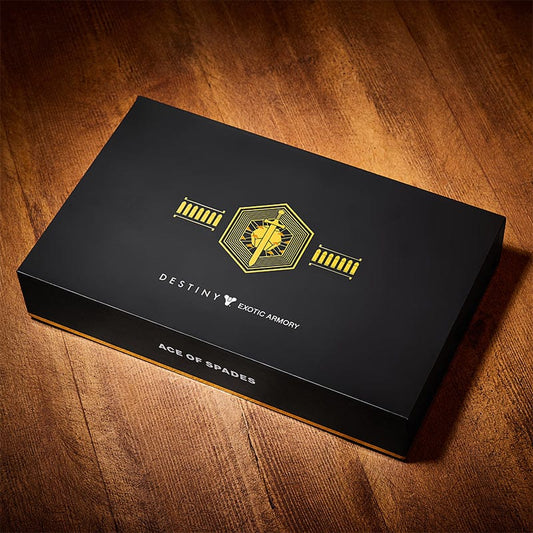 Plaque Réplique Destiny Exotic Armory Collection "Ace of Spades"