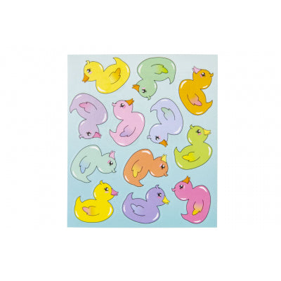 Kleurrijke eendjesstickers (doos met 120 vellen)