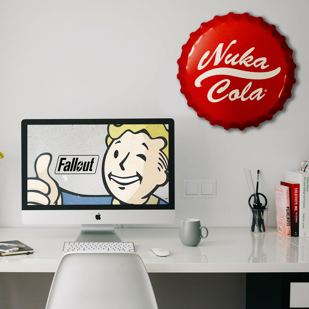 Fallout Metal Sign - Nuka Cola Bottle Cap