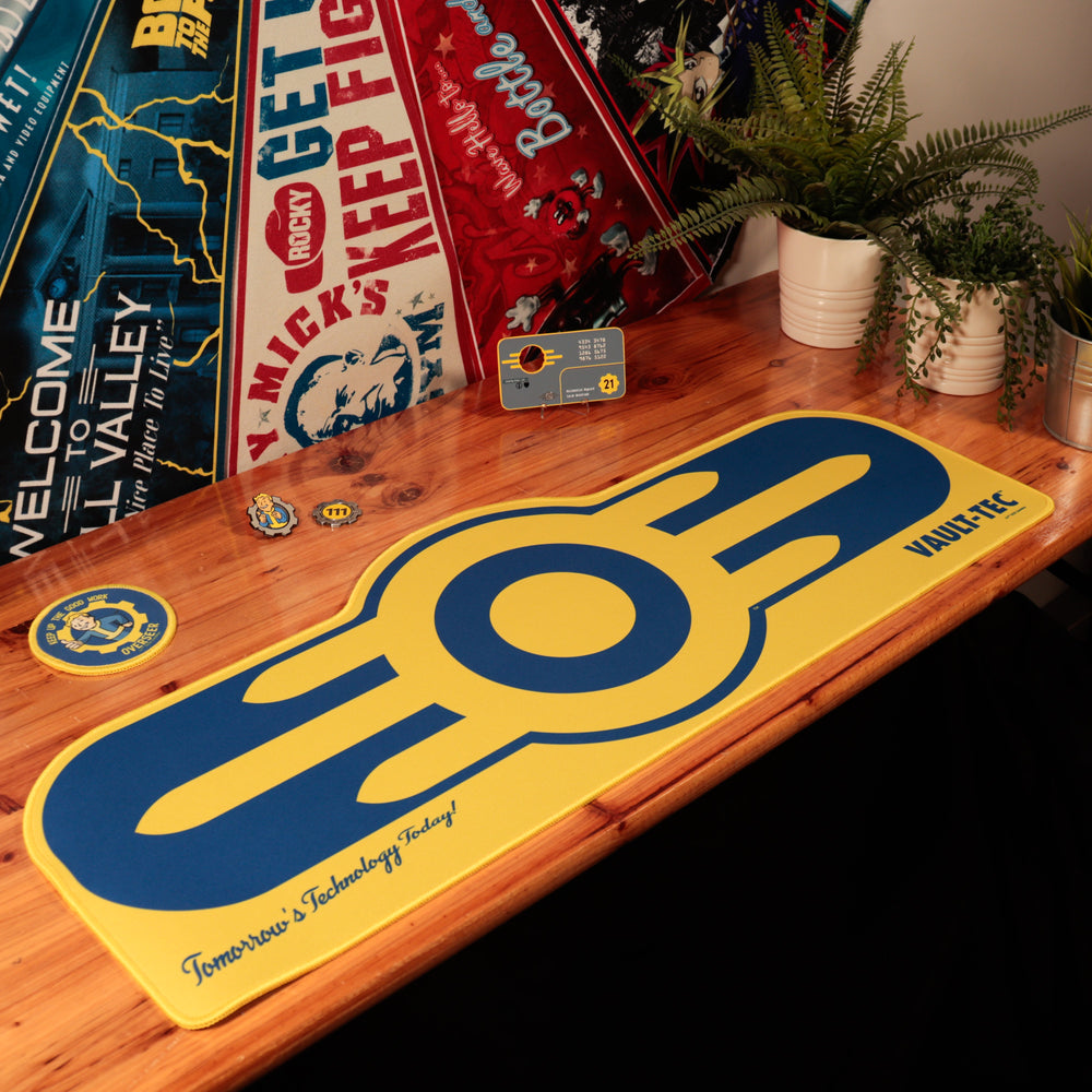 Fallout Desk Mat & Coaster Set - Vault-Tec XL