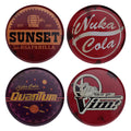 Fallout Coasters - 4 Metal Drinks