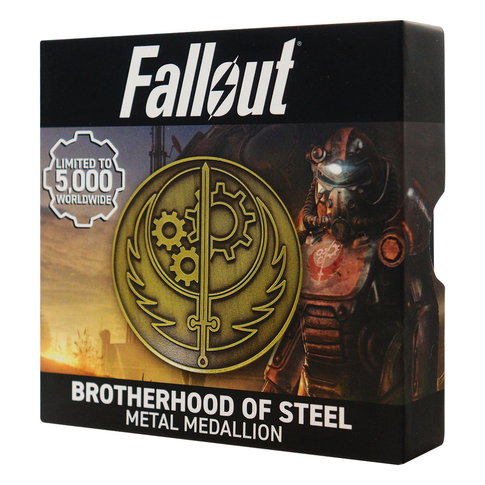 Objet collector Fallout - Brotherhood of Steel Medallion and Vinyl Sticker
