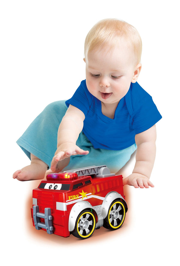 CAMION DE POMPIERS BB JUNIOR PUSH &amp; GLOW