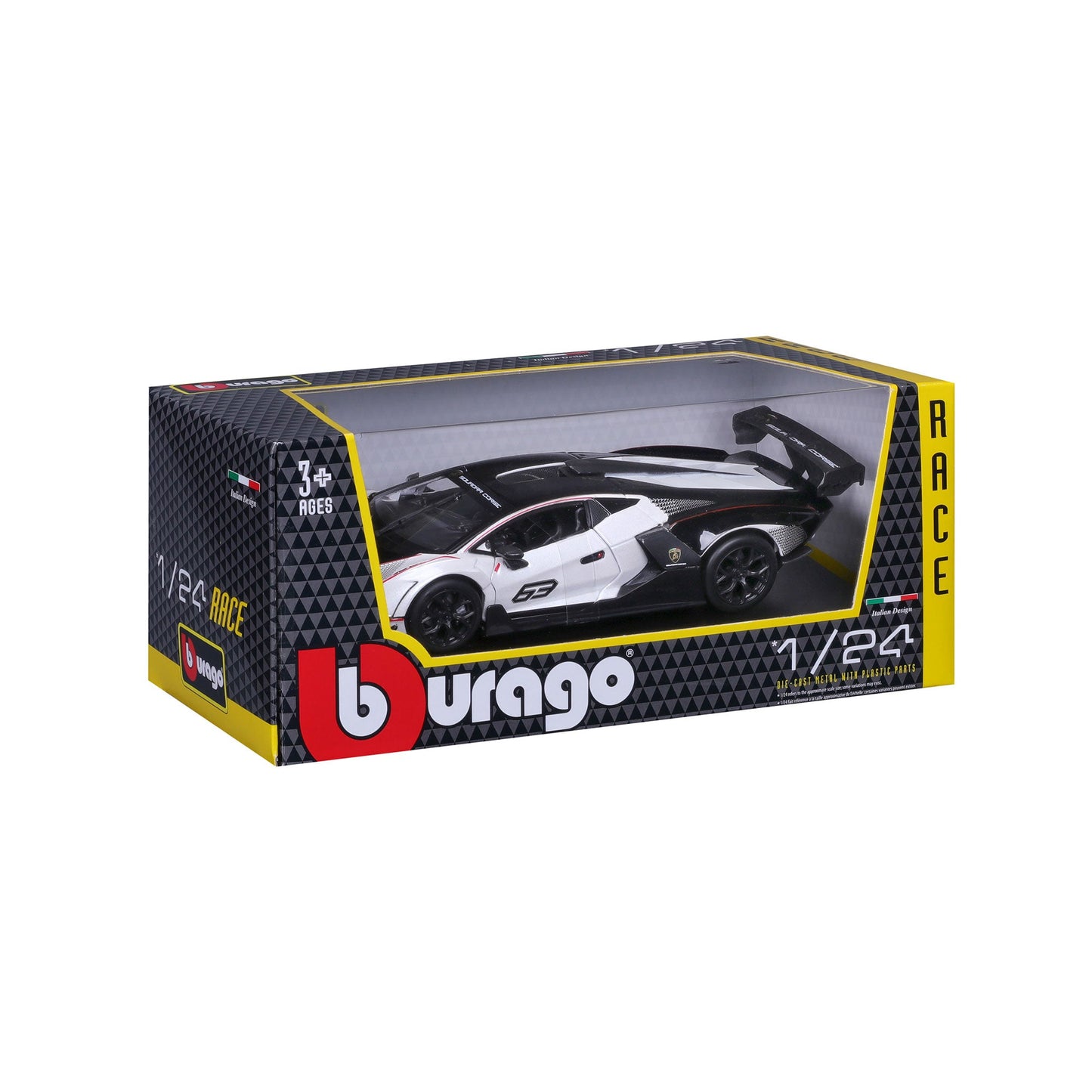 1:24 LAMBORGHINI ESSENZA SCV12 SQUADRA CORSE #63 WHITE