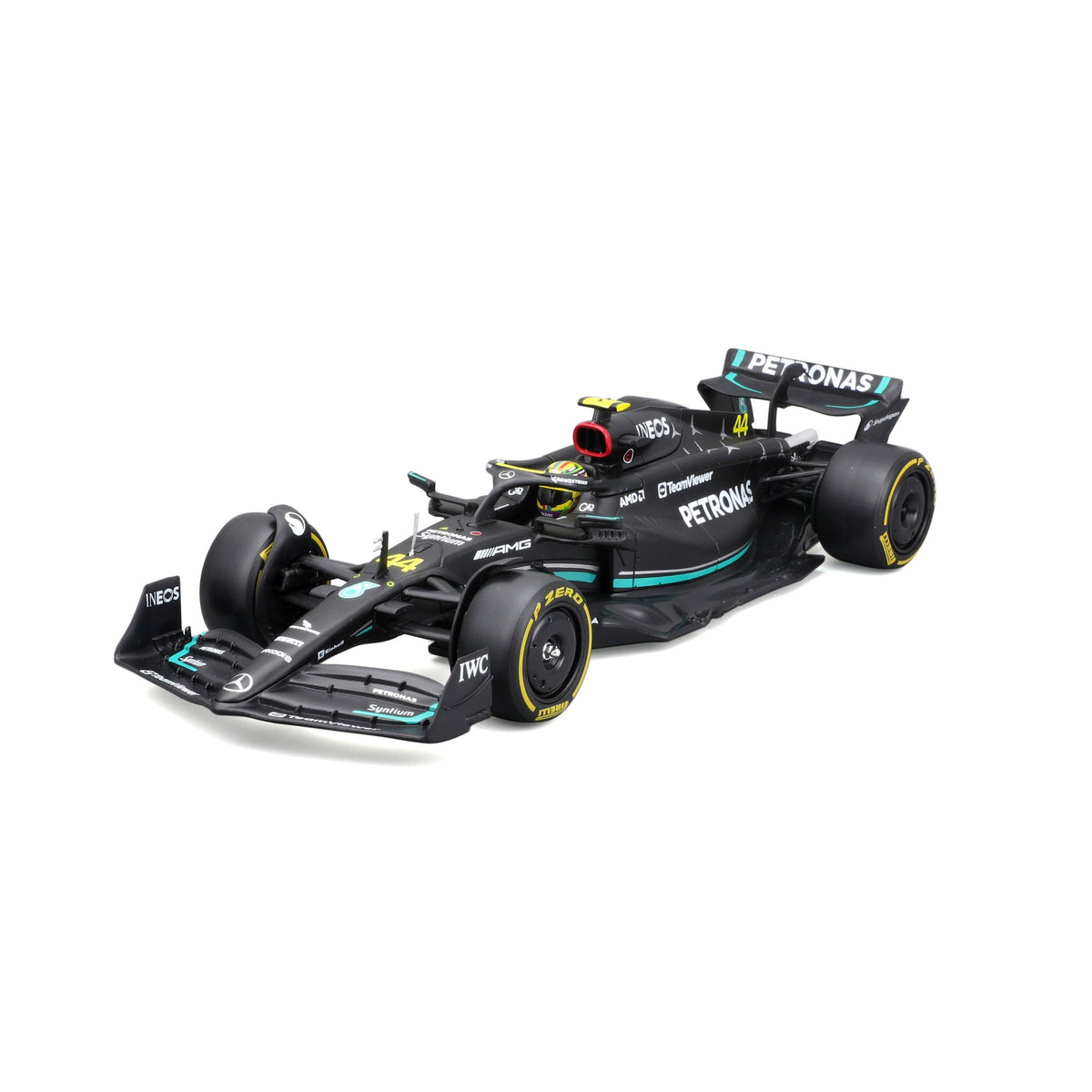 1:24 F1 MB W14 2023 AVEC CASQUE HAMILTON