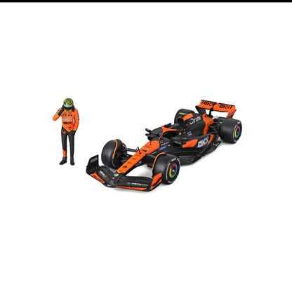 1:24 F1 MCLAREN MCL38 2024 AVEC FIGURINE DU PILOTE NORRIS