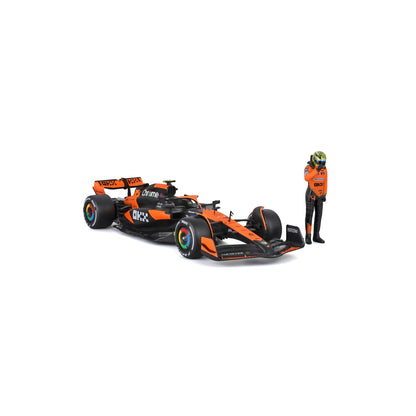 1:24 F1 MCLAREN MCL38 2024 AVEC FIGURINE DU PILOTE NORRIS