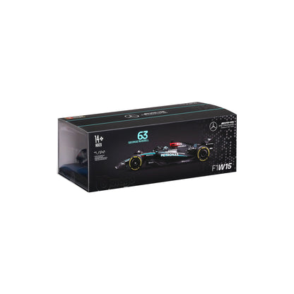 1:24 F1 MERCEDES AMG W15 2024 WITH HELMET RUSSELL