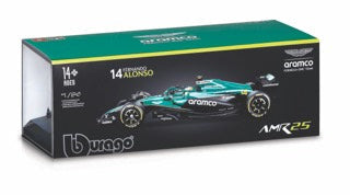 1:24 F1 ASTON MARTIN AMR25 WITH HELMET ALONSO
