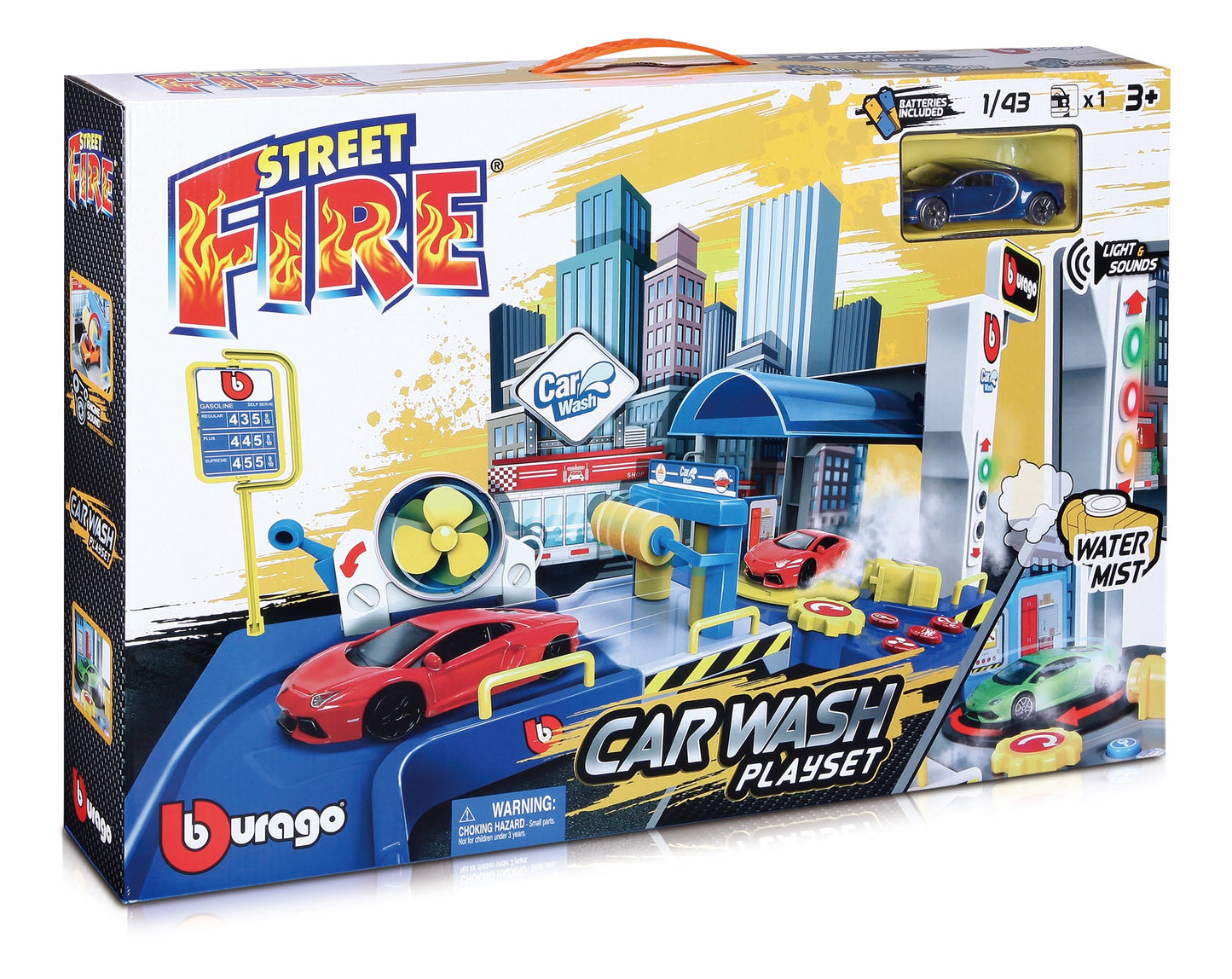 1:43 STREET FIRE LAVAGE DE VOITURES GARAGE DE JEU