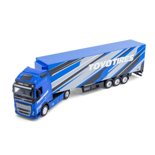 Camions de pompiers de rue avec remorque à l'échelle 1:43 - Volvo FH16 Globetrotter 750 XXLToyoTires