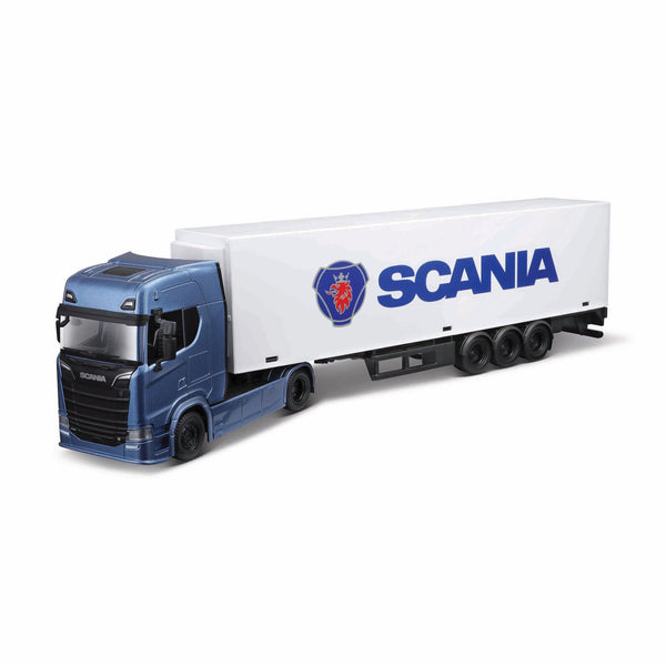 Camions de pompiers de rue avec remorque à l'échelle 1:43 - Scania S730