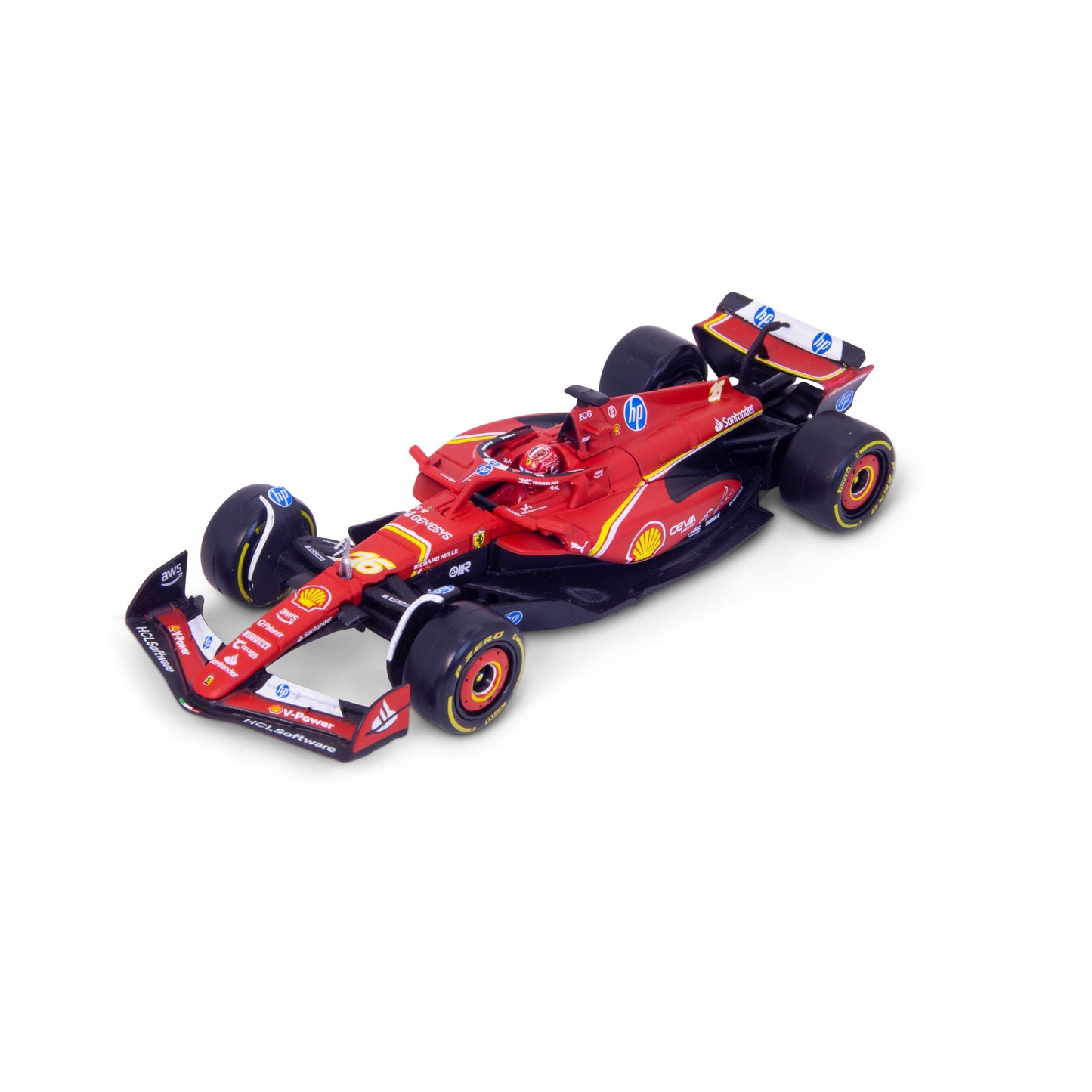1:43 F1 2024 FERRARI SF-24 AVEC CASQUE LECLERC
