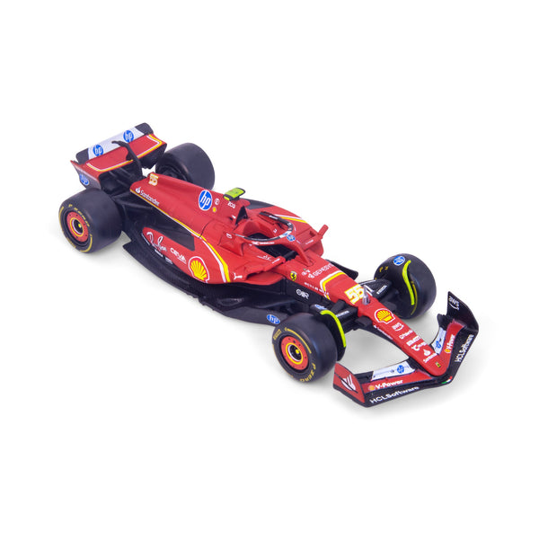 1:43 F1 2024 FERRARI SF-24 SAINZ DANS UN DISTRIBUTEUR DE 12 PIÈCES