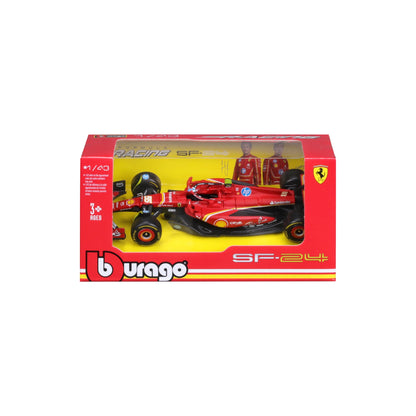 1:43 F1 2024 FERRARI SF-24 SAINZ IN 12-PIECE DISPLAY