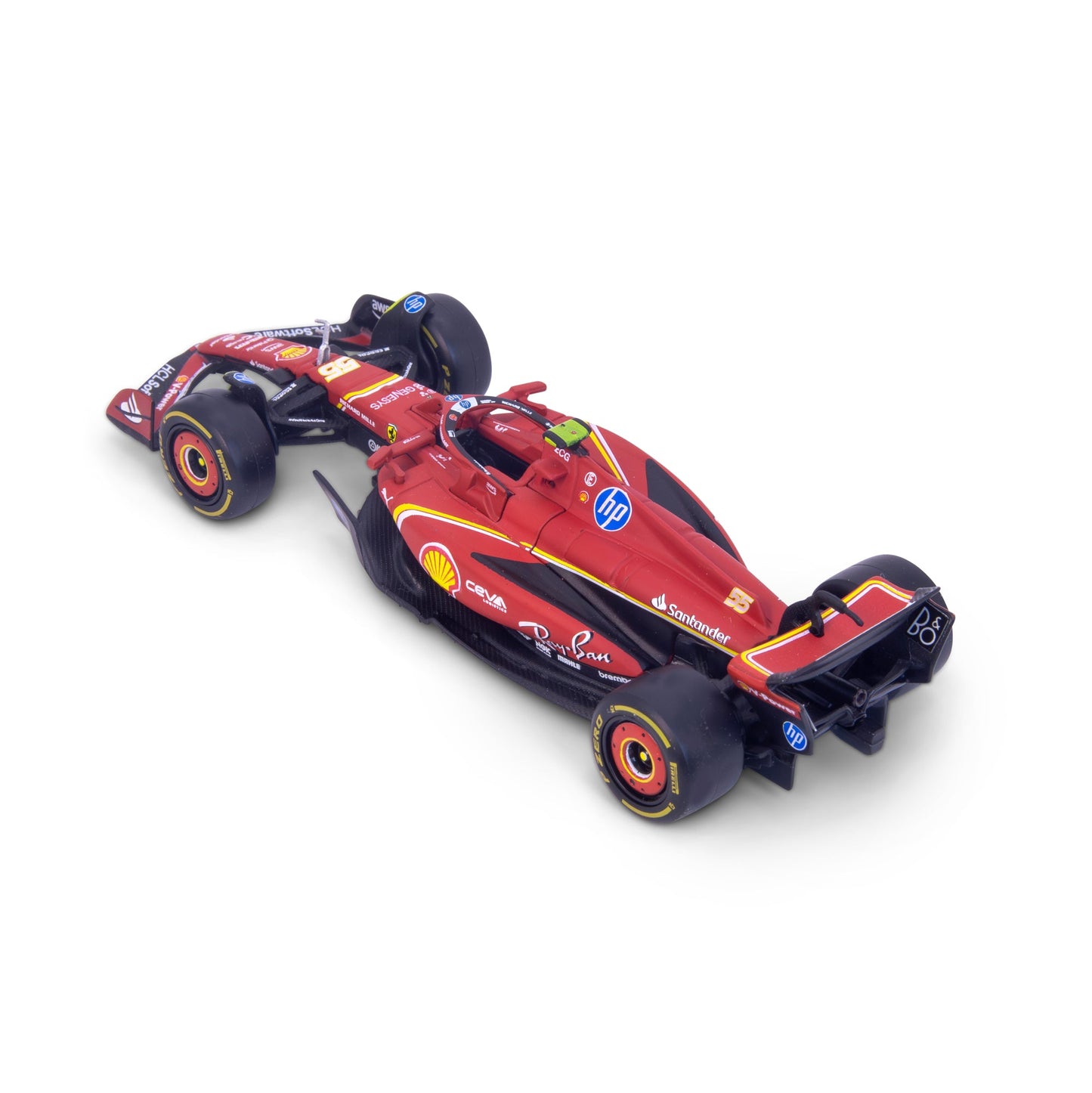 1:43 F1 2024 FERRARI SF-24 SAINZ IN 12-PIECE DISPLAY