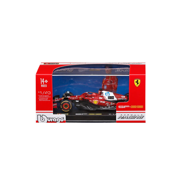 1:43 F1 FERRARI SF-25 2025 LECLERC WITH HELMET