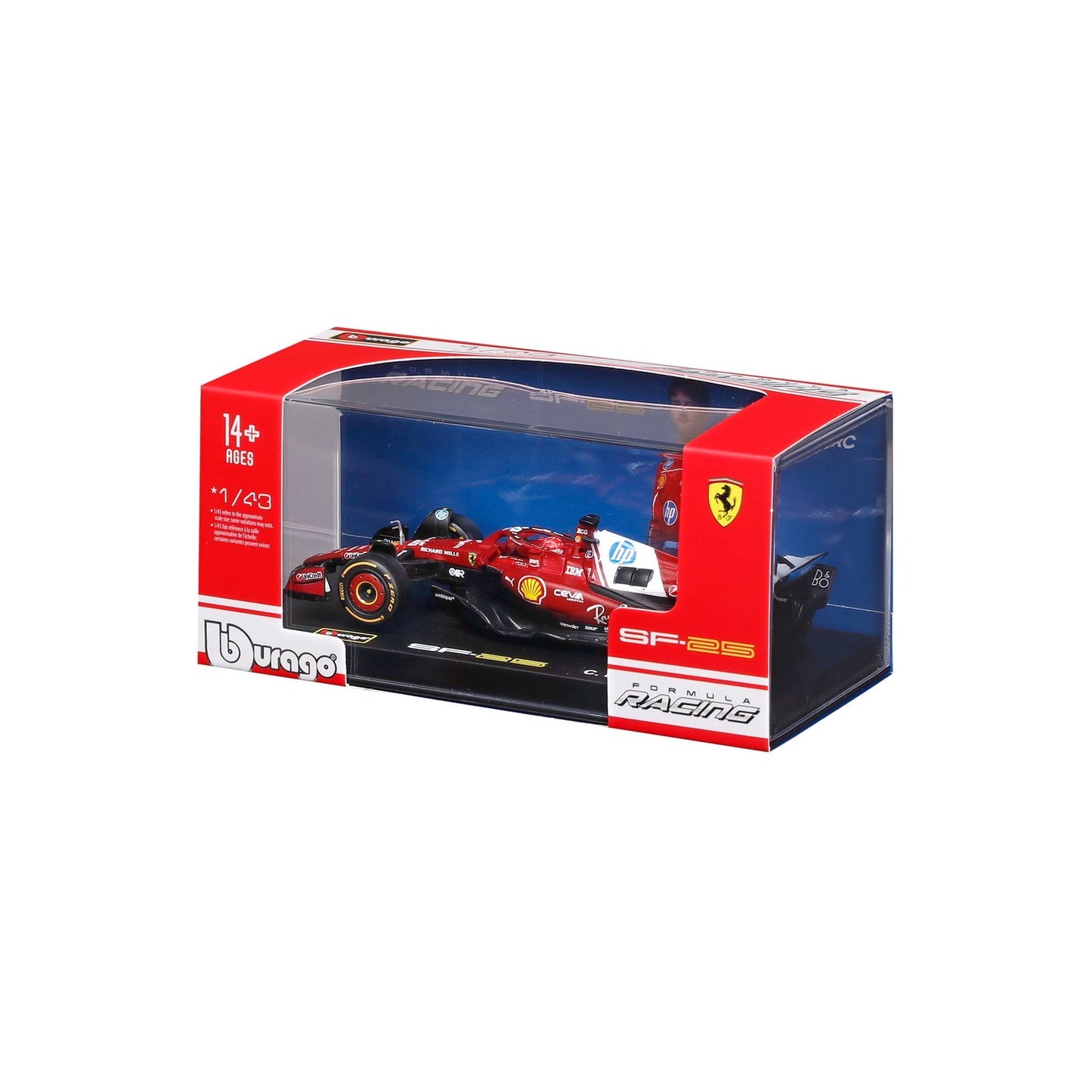 1:43 F1 FERRARI SF-25 2025 HAMILTON WITH HELMET