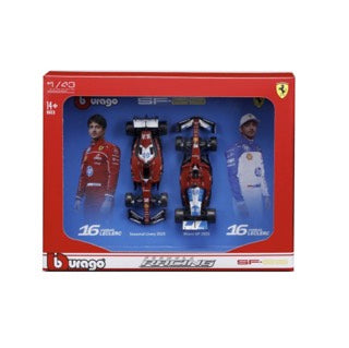 1:43 F1 FERRARI SF-25 2025 HAMILTON DRIVER TWO PACK