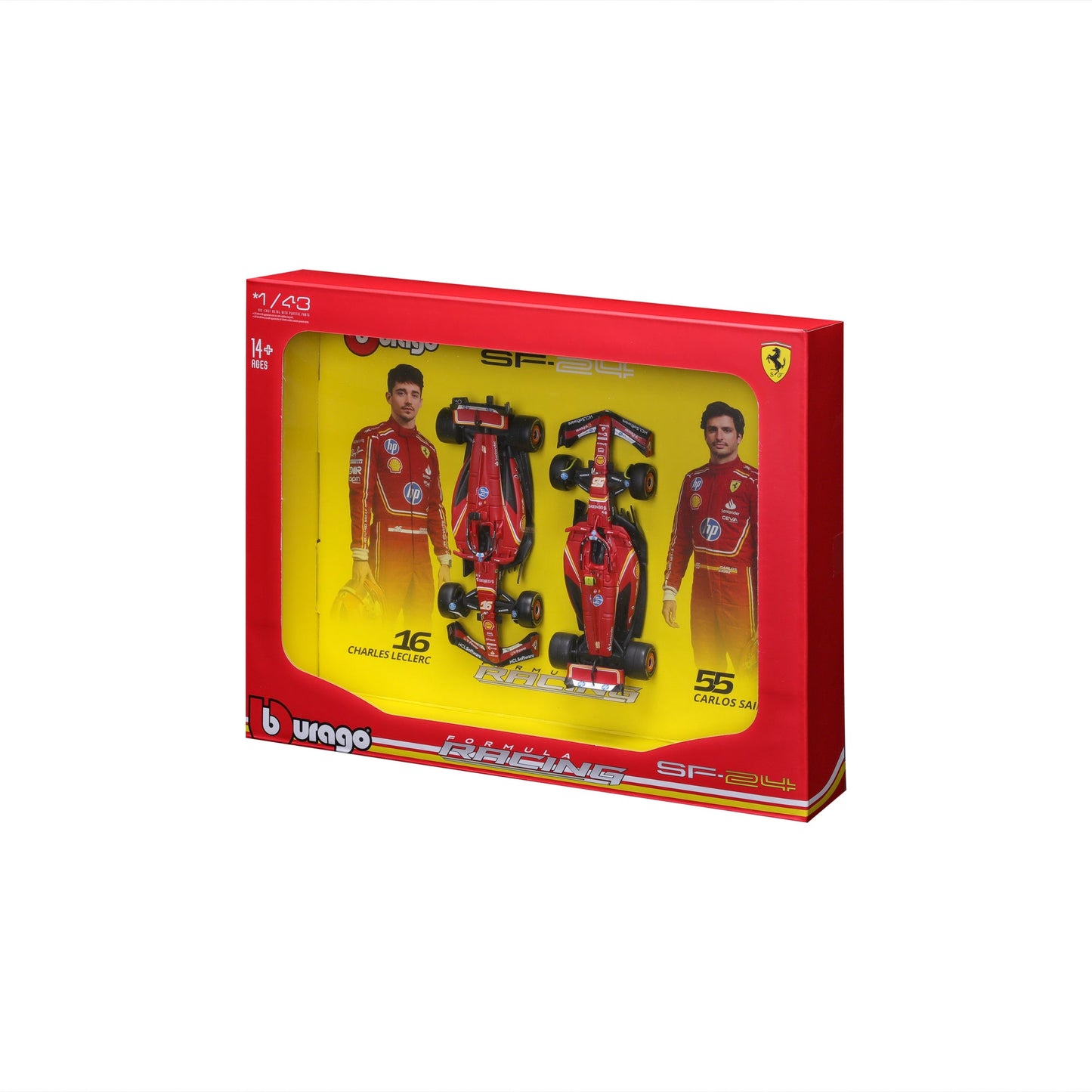 1:43 F1 2024 FERRARI SF-24 PACK DEUX LECLERC ET SAINZ