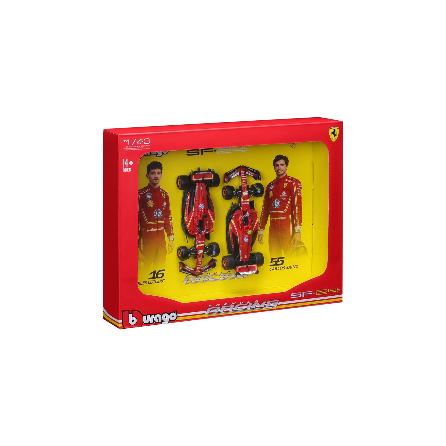 1:43 F1 2024 FERRARI SF-24 PACK DEUX LECLERC ET SAINZ