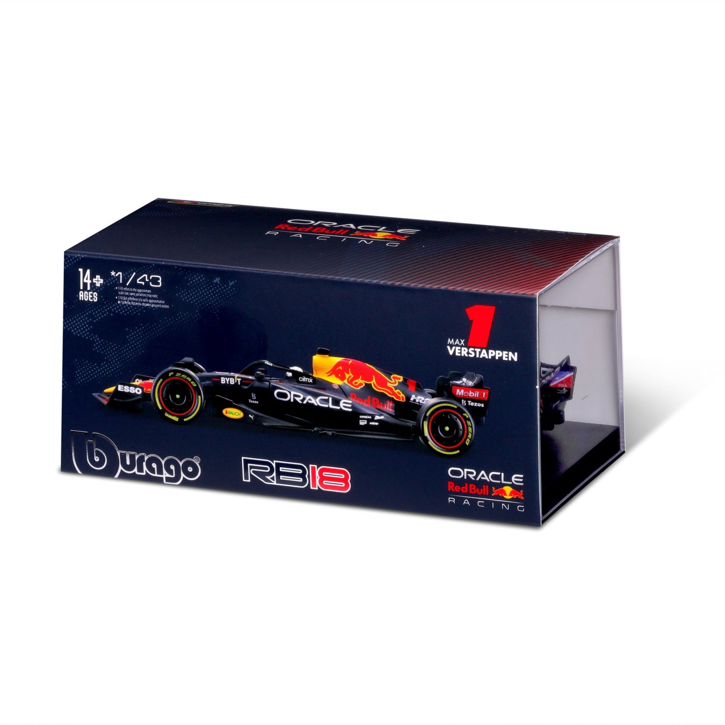 1:43 F1 RED BULL RACING RB18 2022 WITH VERSTAPPEN HELMET