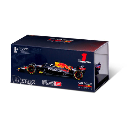 1:43 F1 RED BULL RACING RB18 2022 WITH VERSTAPPEN HELMET