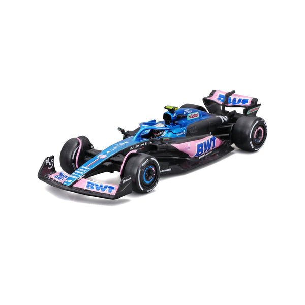 1:43 F1 BWT ALPINE F1 TEAM A523 2023 AVEC CASQUE GASLY