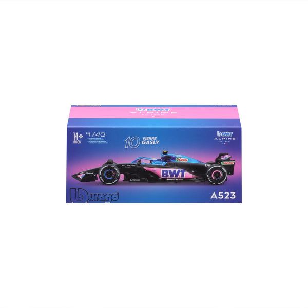 1:43 F1 BWT ALPINE F1 TEAM A523 2023 AVEC CASQUE GASLY